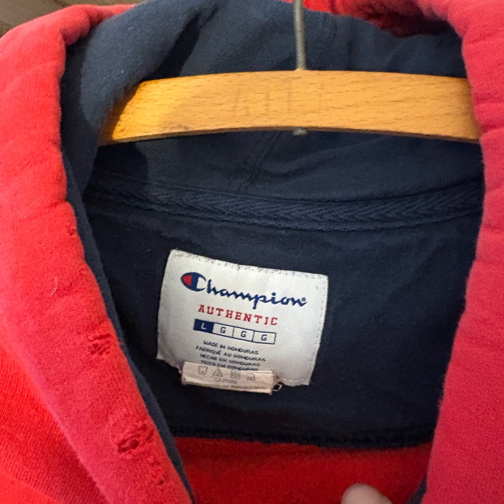 Champion Men's Bold Red Hoodie - Picture 2 of 3
